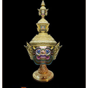 หัวโขน รามเกียรติ์ Ramayana Ban Ruk Ravana Luxury Head Statue (ทศกัณฑ์) (Gold Ver) (1/1 Wearable) (รอสินค้า 30 วัน)