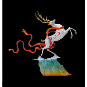 รูปปั้น Deer (กวาง) Li Shi Fu Nine Colored Deer Statue (Pre Order 15 วัน)