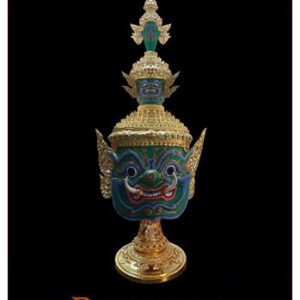 หัวโขน รามเกียรติ์ Ramayana Ban Ruk Ravana Head Statue (ทศกัณฑ์) (1/1 Wearable) (รอสินค้า 15 วัน)